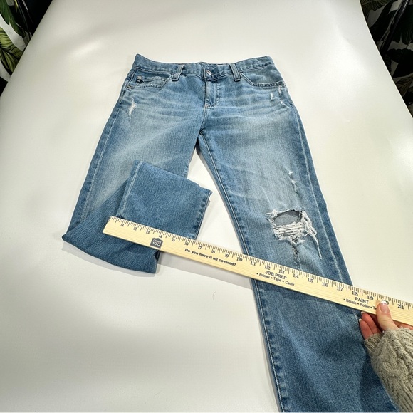 AG Adriano Goldschmied Anthropologie Distressed Jeans Women 28R - Picture 10 of 12